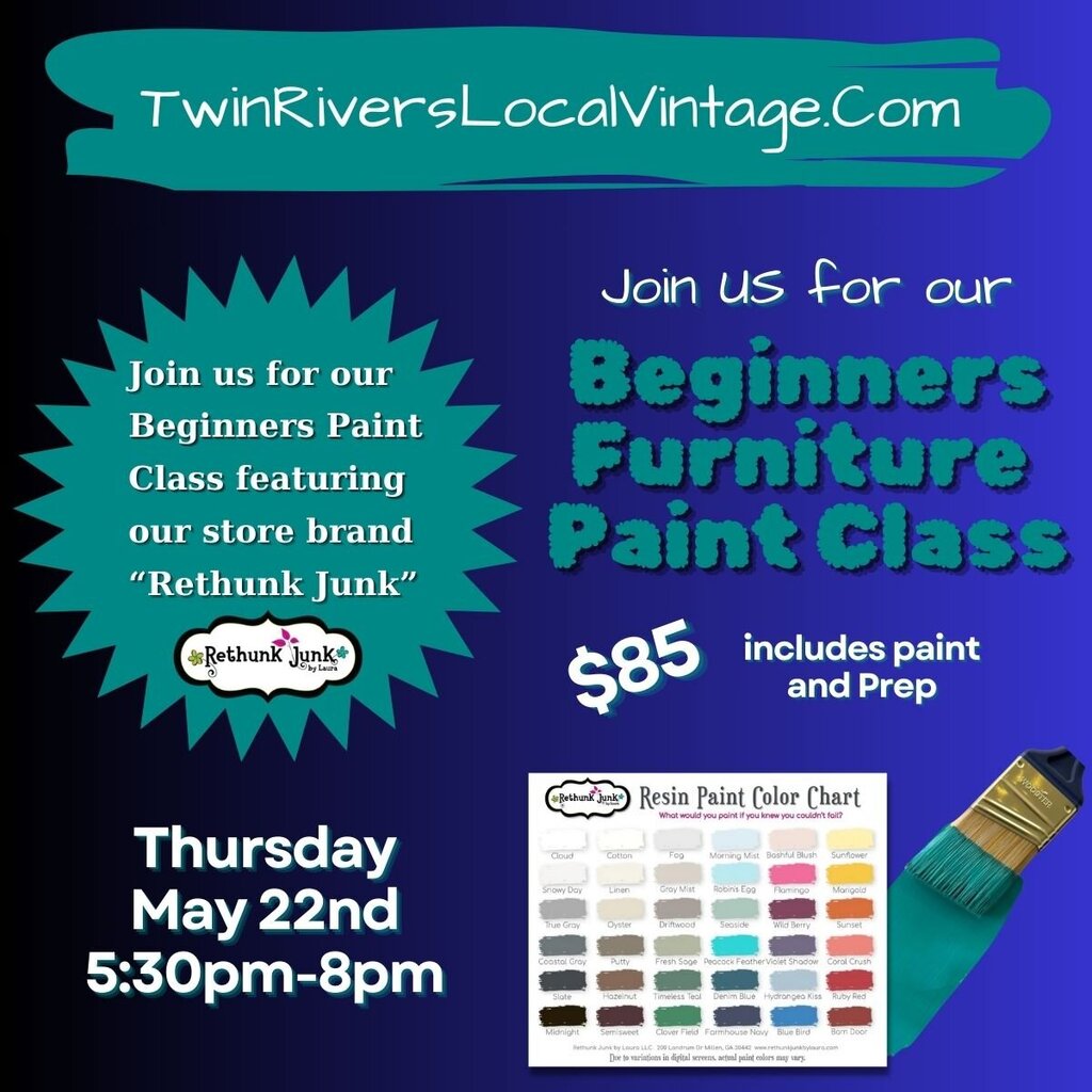 Beginner's Furniture Paint Class - May 22, 2025