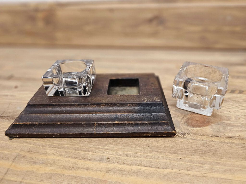 Vintage double inkwell