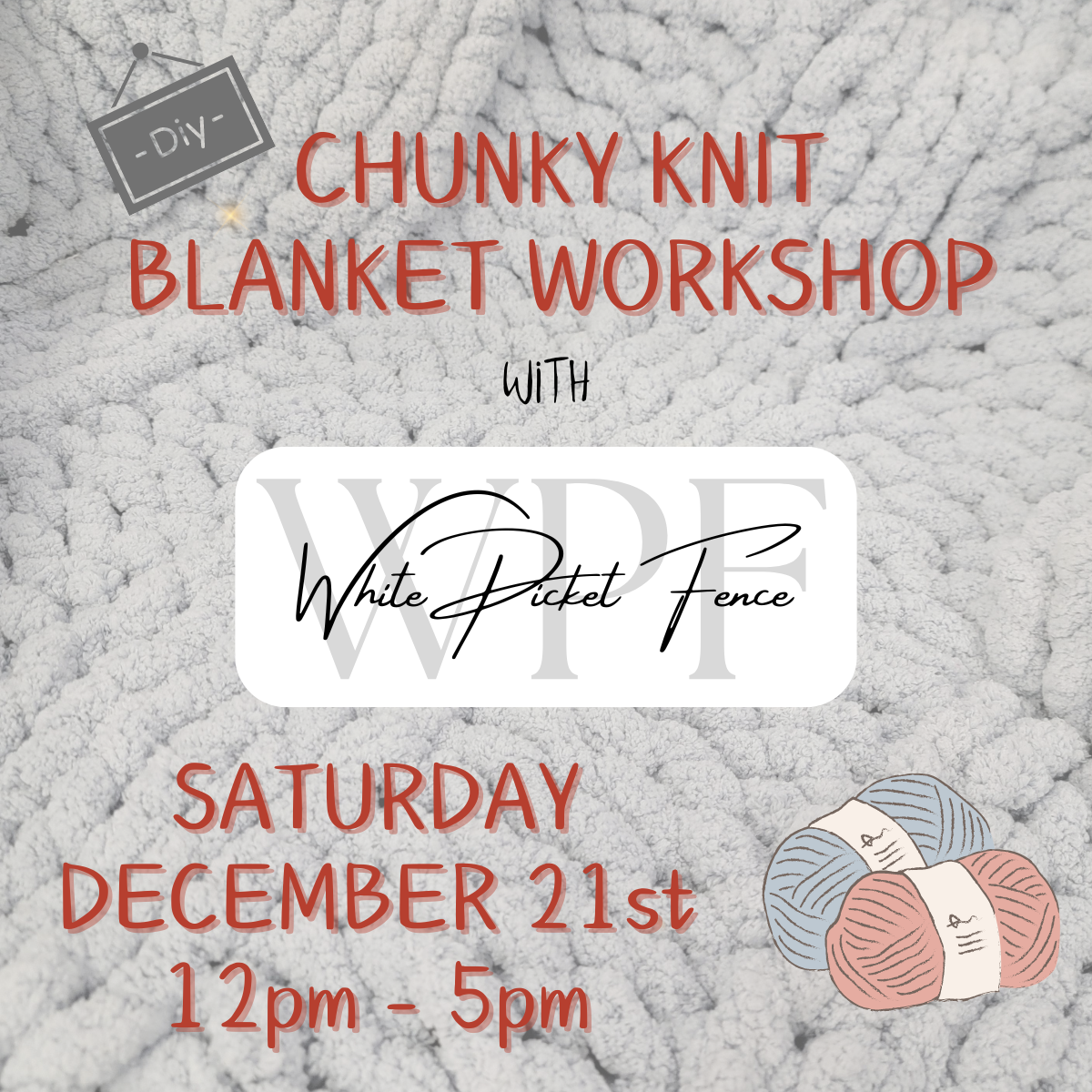 Chunky Knit Blanket Class - December 21, 2024