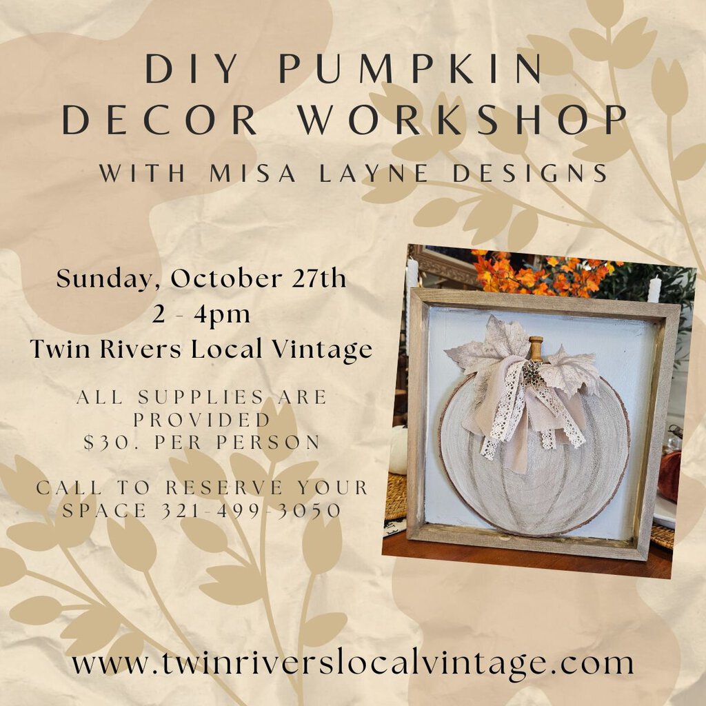 DIY Pumpkin Decor Workshop