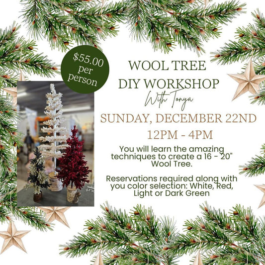 DIY Wool Tree Workshop - December 22, 2024