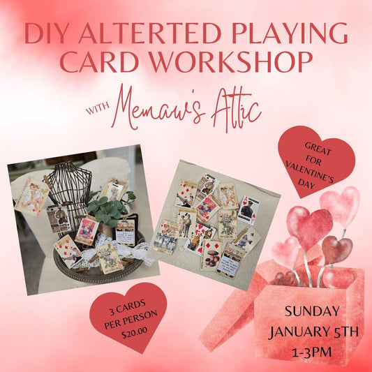 DIY Altered Playing Card Workshop - January 5, 2025