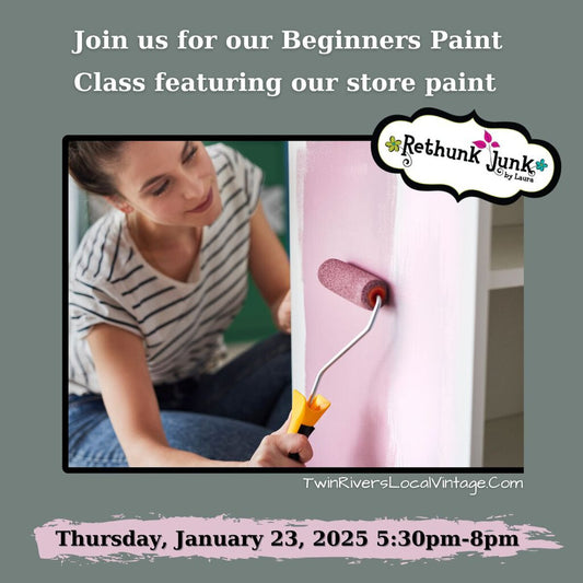 Beginner's Furniture Paint Class - January 23, 2025