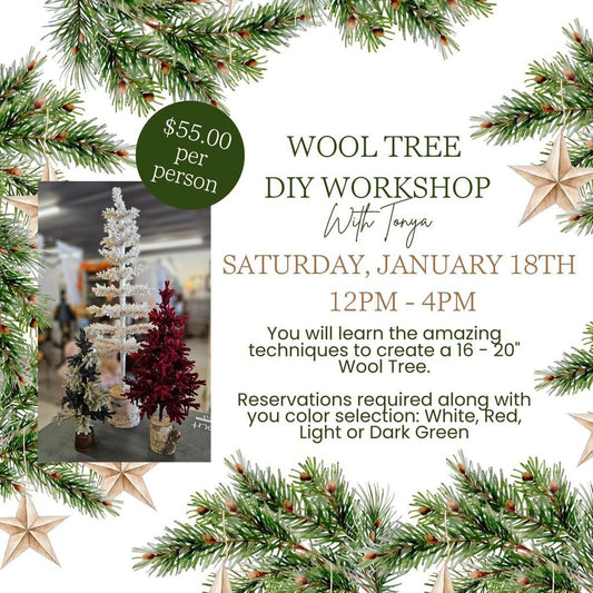 DIY Wool Tree Workshop - January 18, 2025