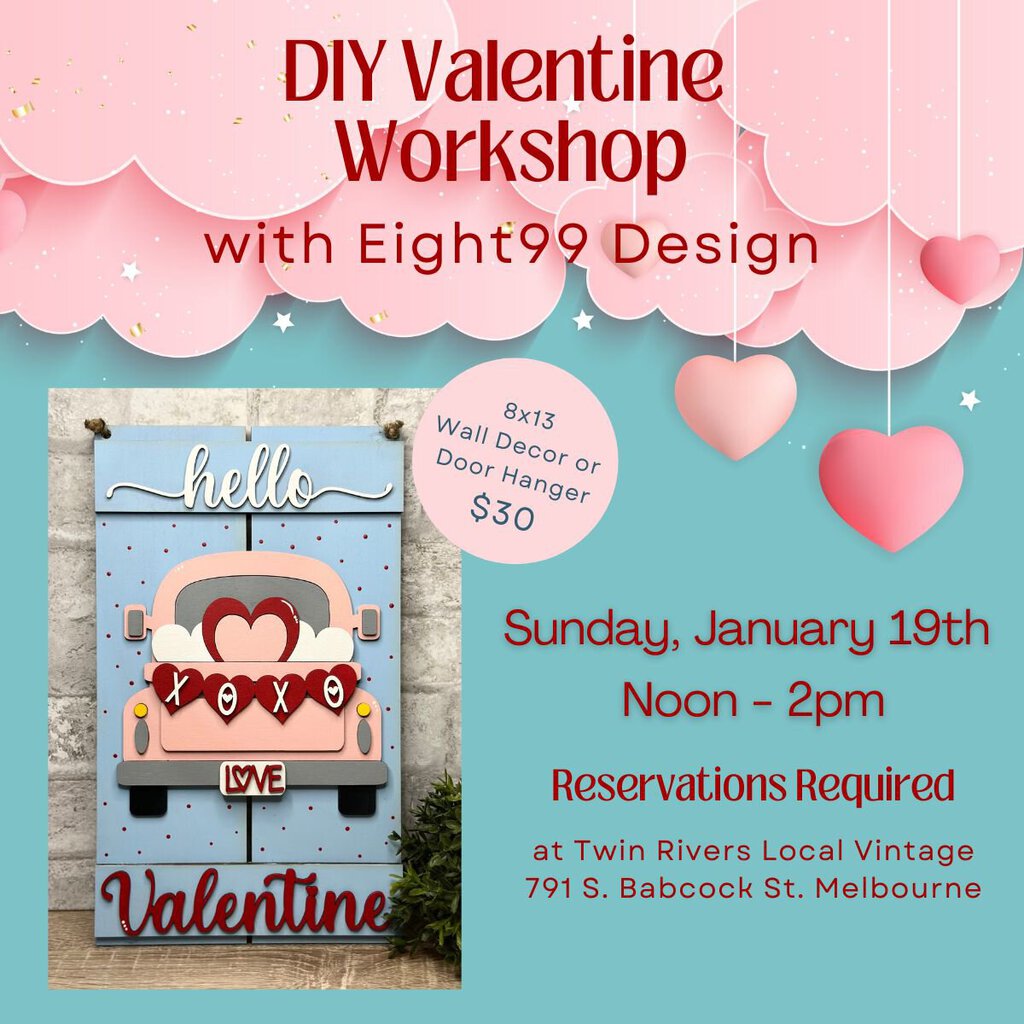 DIY Valentine Decor Workshop - January 19, 2025