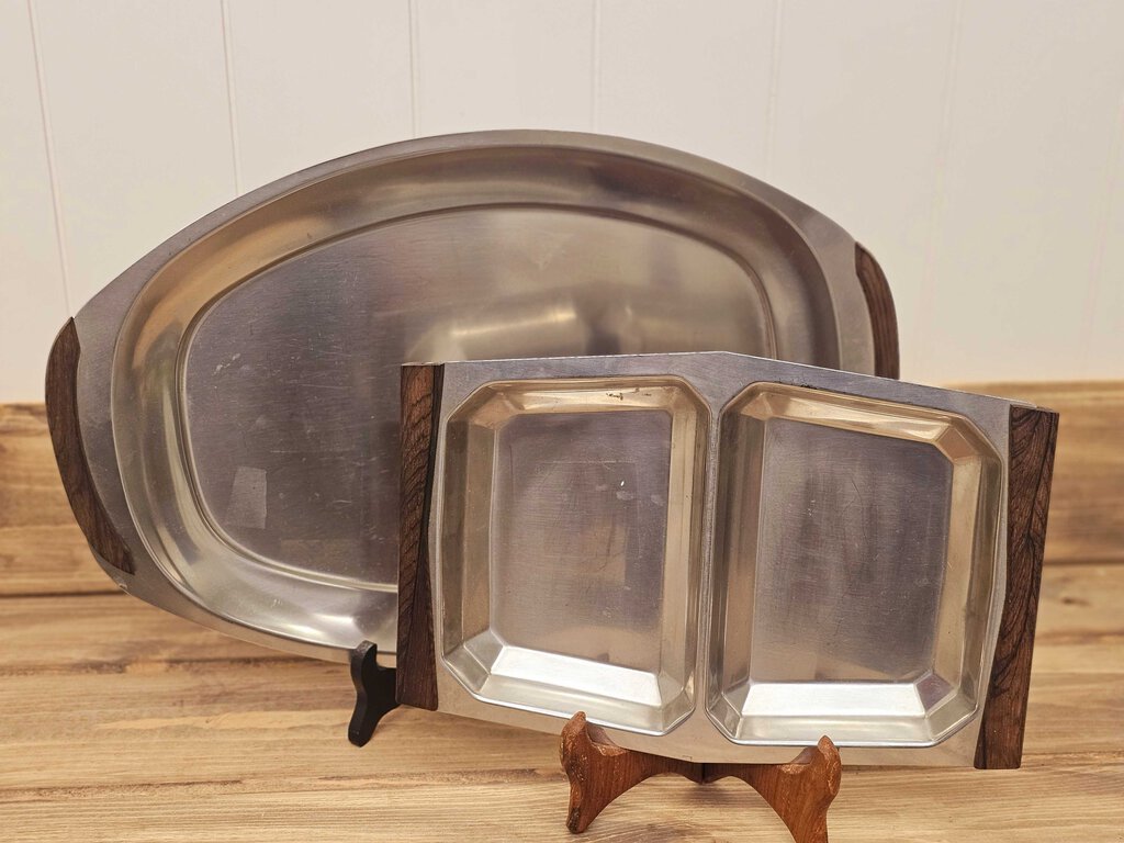 MCM Stainless Steel Danish Oval Serving Tray