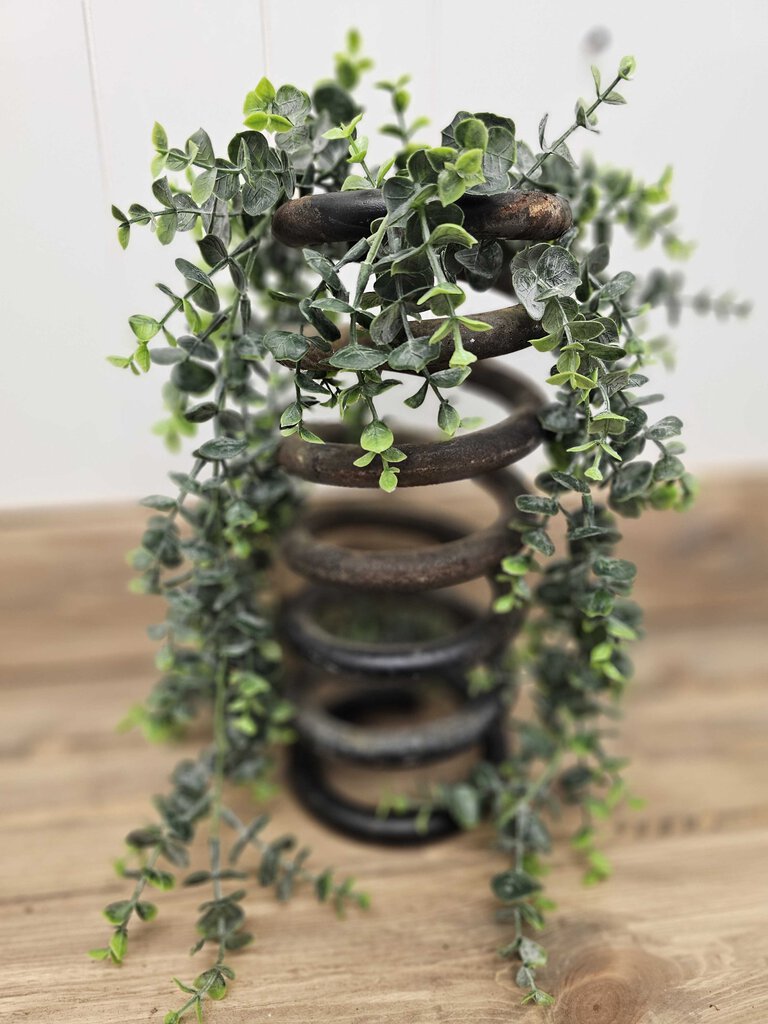 Vintage salvaged industrial coil spring