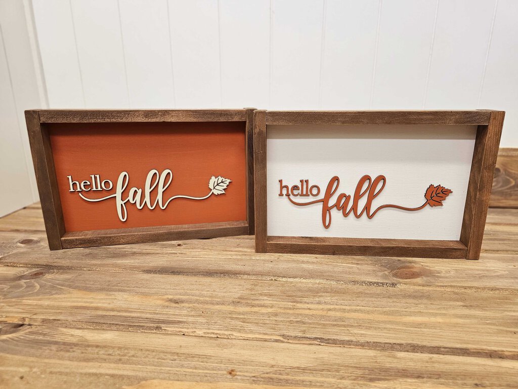 Fall Framed Sign