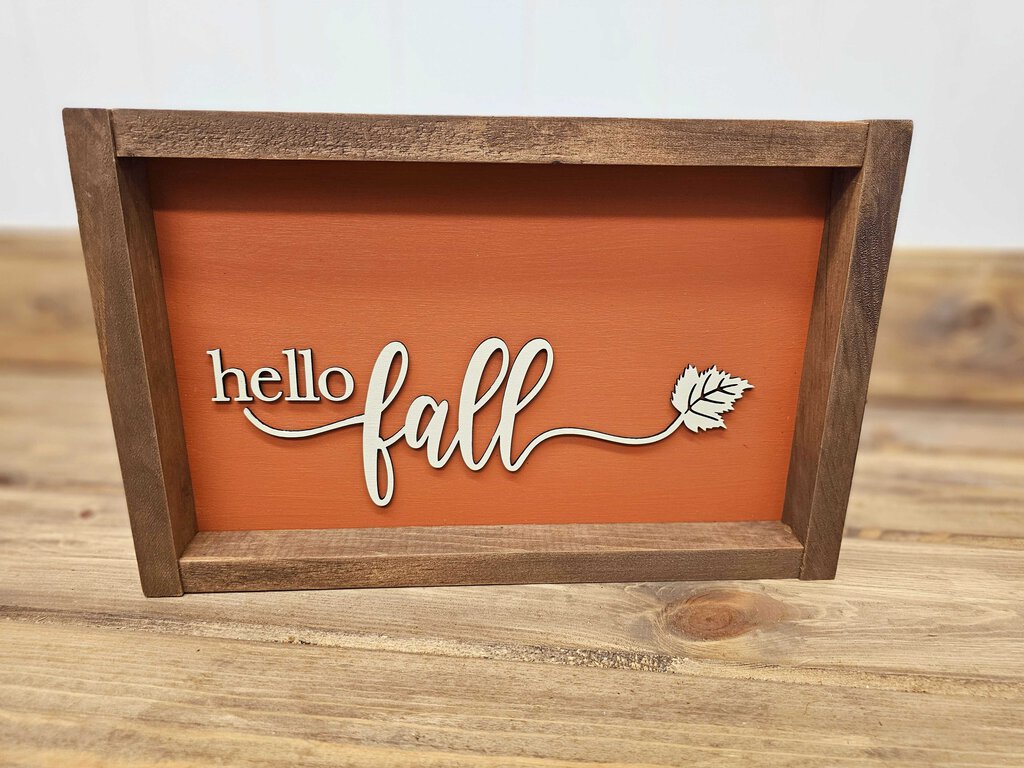 Fall Framed Sign