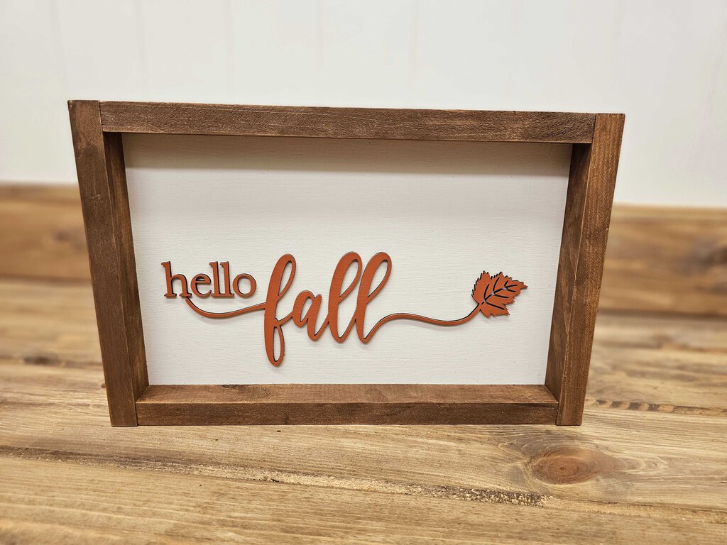 Fall Framed Sign