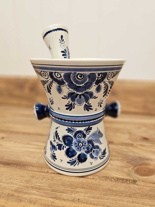 Vintage Delft Blue #296 Mortar & Pestle