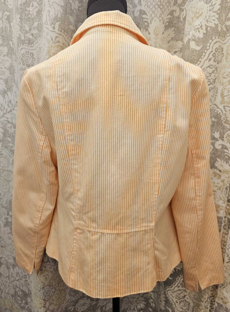 Hillard & Hanson orange striped blazer - Size L