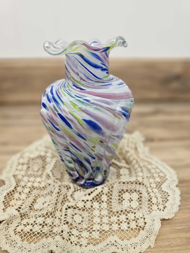 Mt. St. Helen Ash Handblown Vase