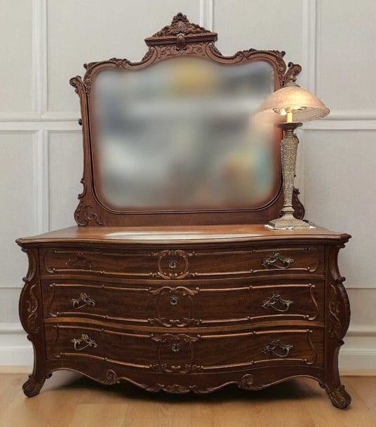 Late 19th Century RJ Horner Dresser & Mirror