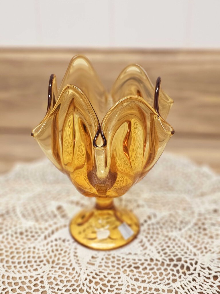 1950s Viking Glass Vase (Amber)