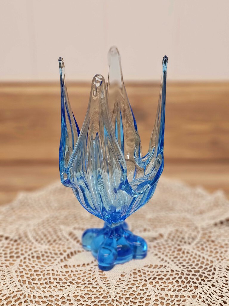 1950s Viking Glass Vase (Blue)