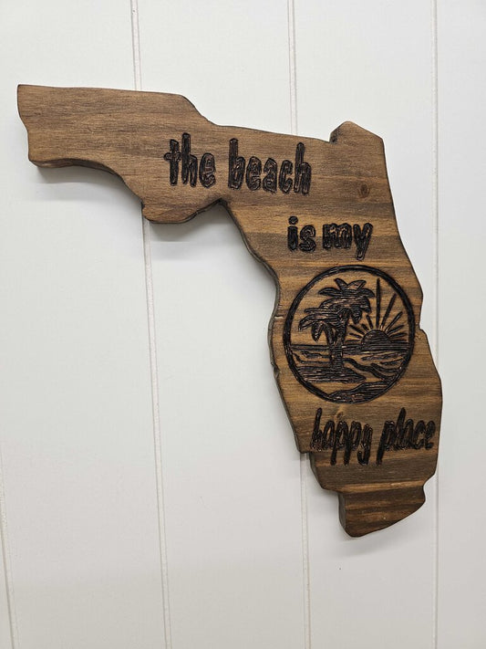 Hand carved FL cutout