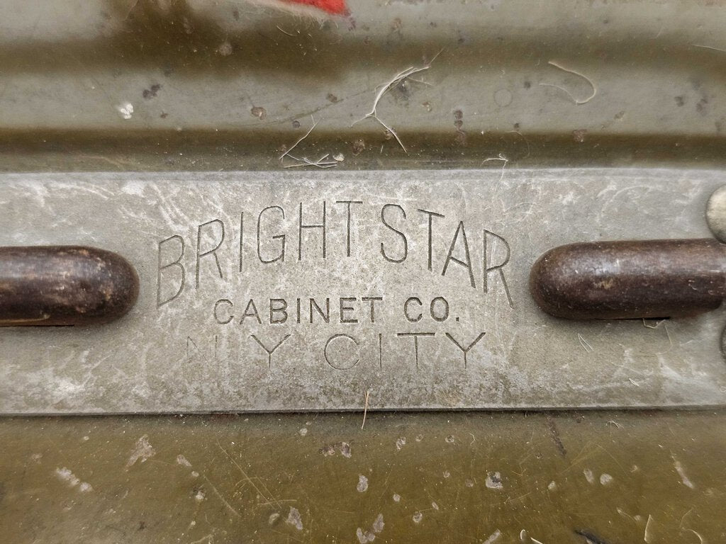 Vintage Metal Lockbox with Key