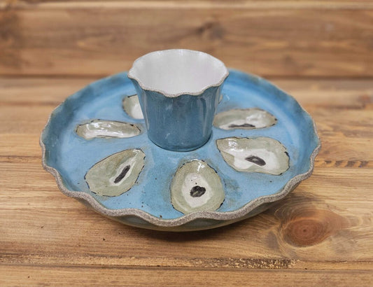 Handmade pottery Oyster Tray and Baking Dish