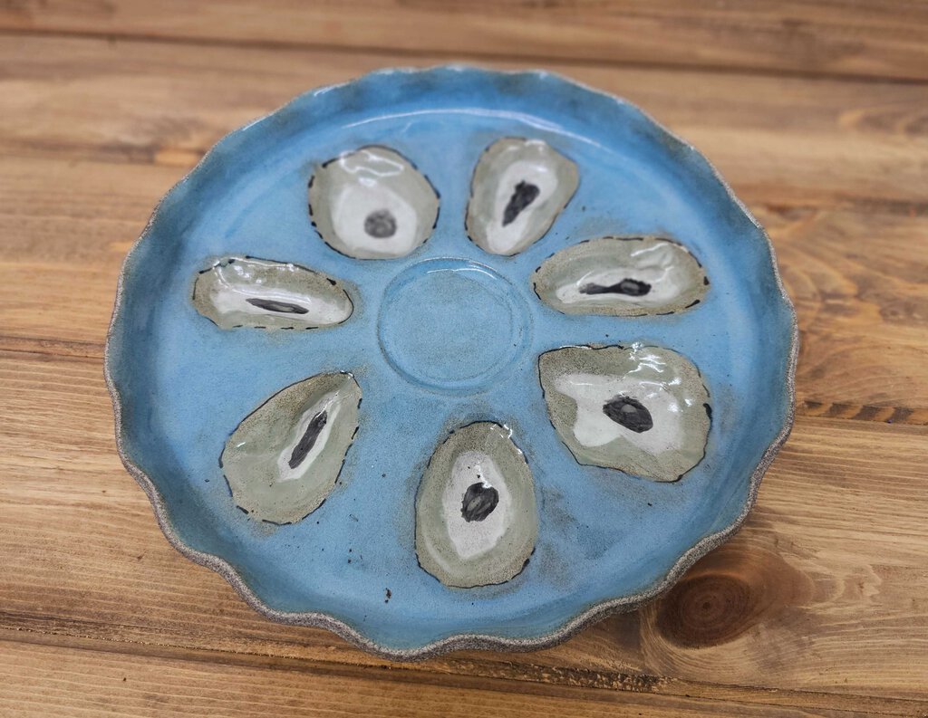 Handmade pottery Oyster Tray and Baking Dish