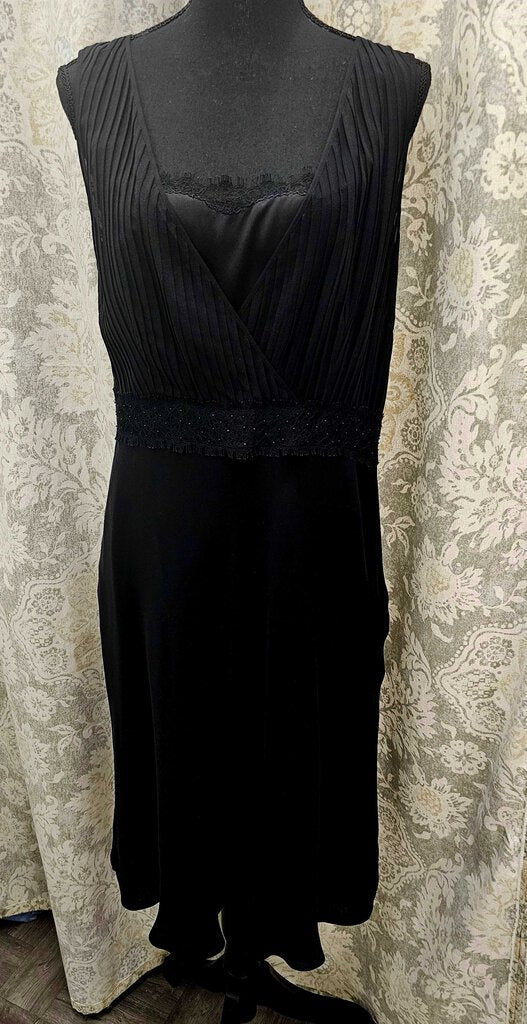 Ann Taylor Black Silk Cocktail Dress - Size 10