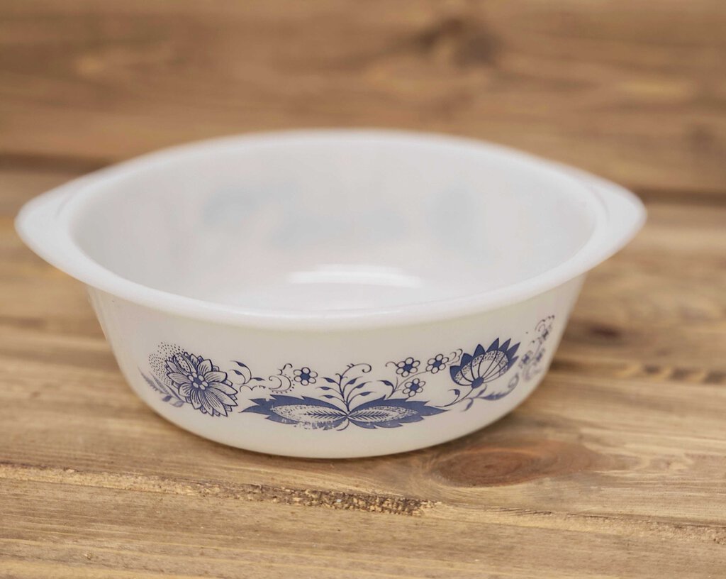 Glasbake Casserole Dish Old Town Blue Onion