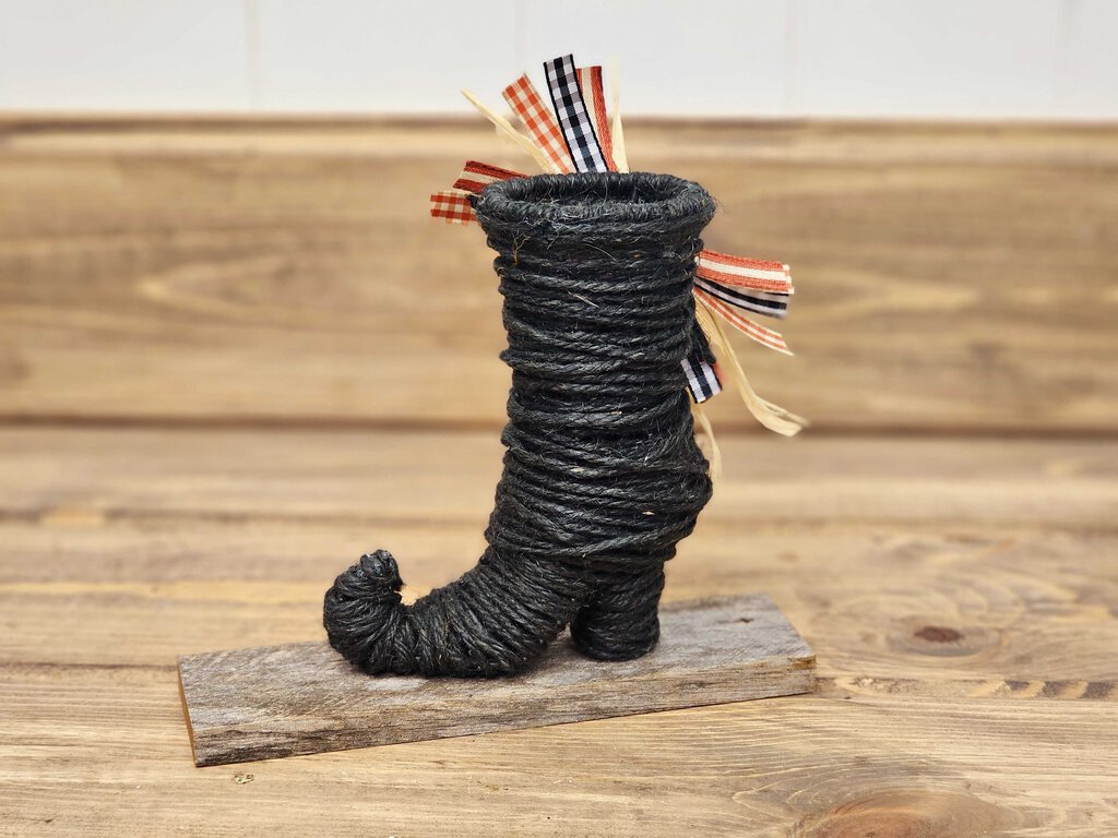 Handmade Witches boot figurine