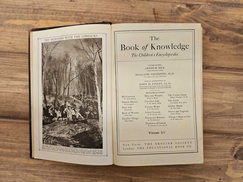 1922 'The Book of Knowledge - The Children's Encyclopedia' book