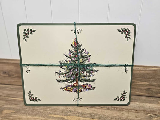 Vintage Set of 8 Pimpernel Spode Christmas Placemats