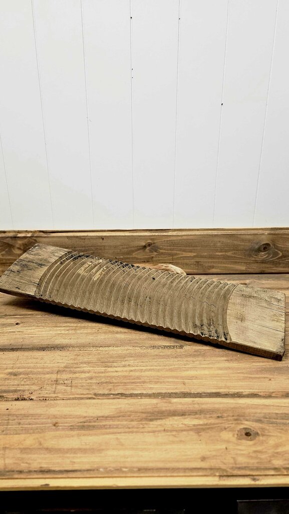 Vintage Chinese wood scrub boards