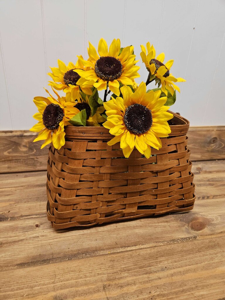 Vintage large 19th Century brand bentwood gathering basket