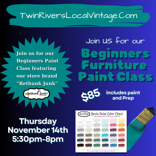 Beginner's Furniture Paint Class - November 14, 2024